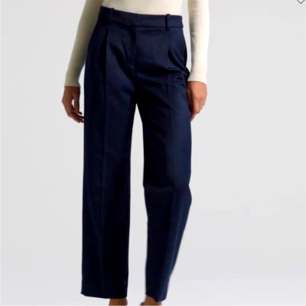 L.L. Bean Pants - navy wool fully lined 90’s high waisted slightly tapered